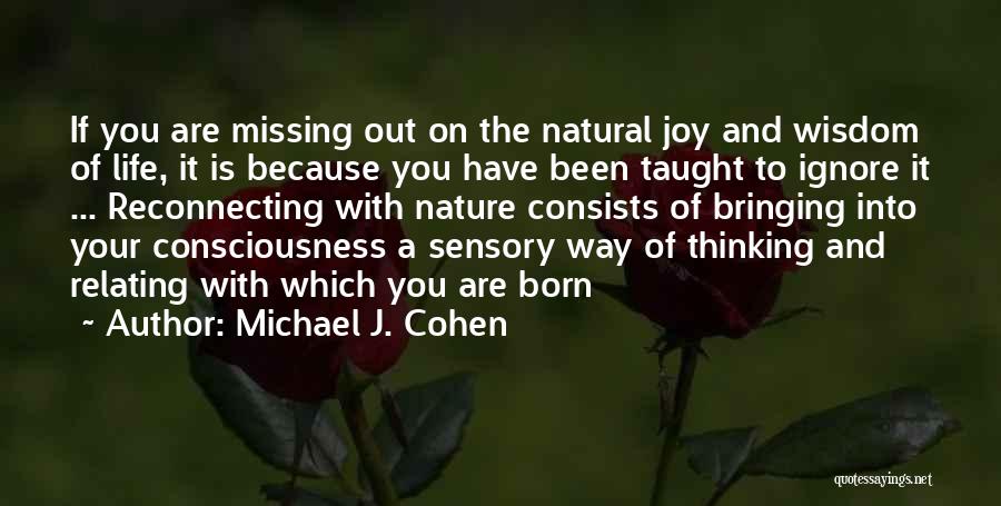 Nature Relating To Life Quotes By Michael J. Cohen