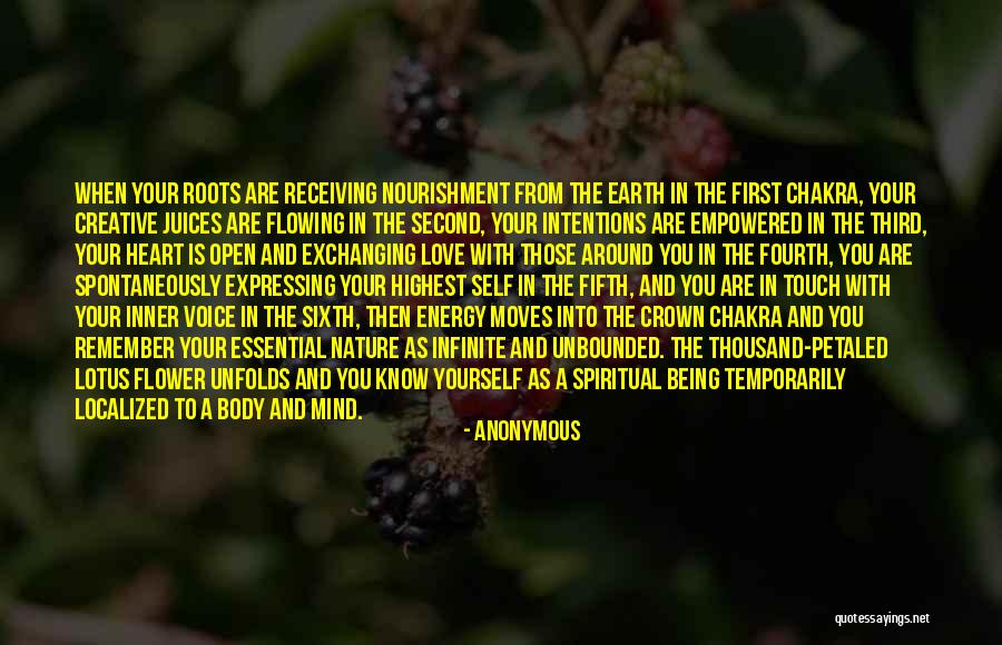 Nature Self Love Quotes By Anonymous Nature Self Love Quotes By Anonymous