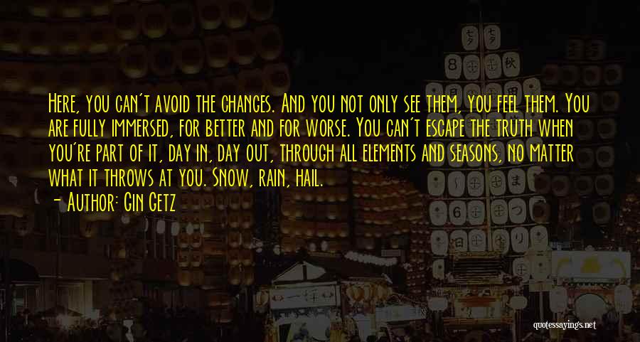 Nature Snow Quotes By Gin Getz