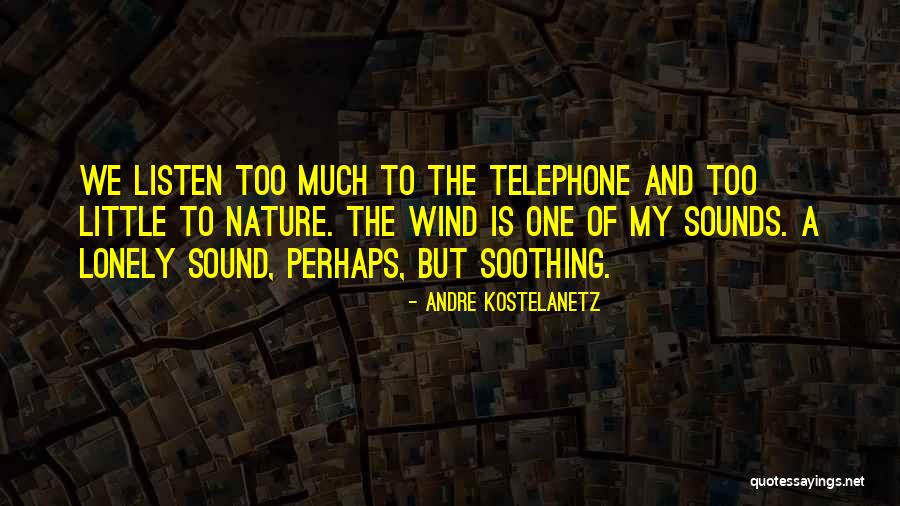 Nature Sound Quotes By Andre Kostelanetz