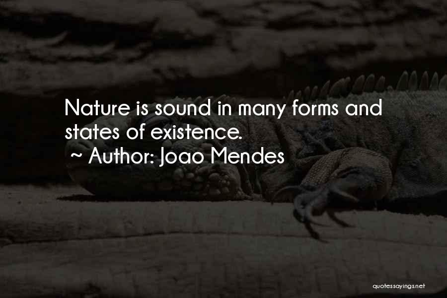 Nature Sound Quotes By Joao Mendes