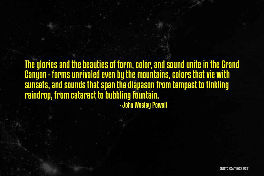 Nature Sound Quotes By John Wesley Powell