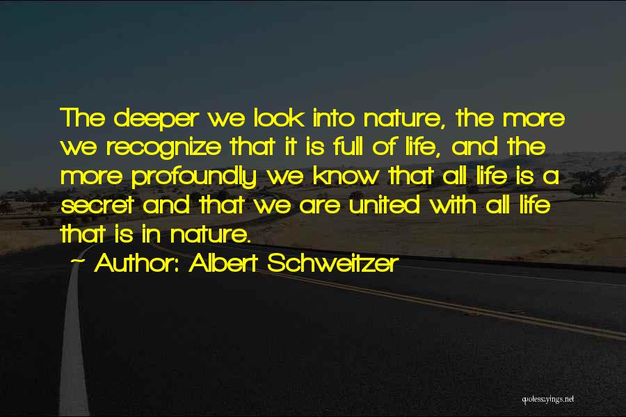 Nature Spiritual Quotes By Albert Schweitzer