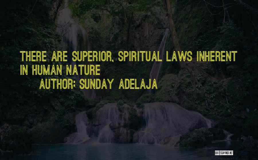 Nature Spiritual Quotes By Sunday Adelaja