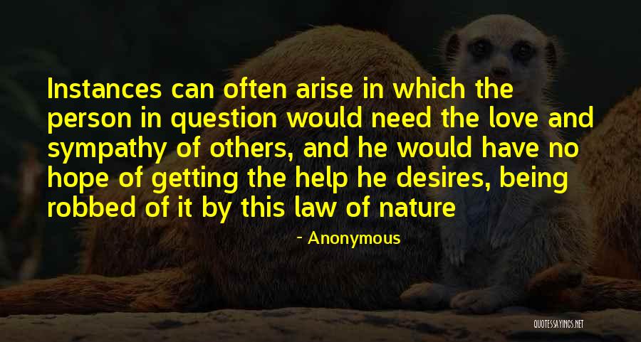 Nature Sympathy Quotes By Anonymous Nature Sympathy Quotes By Anonymous