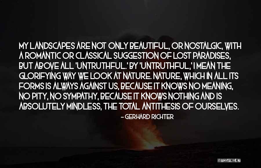 Nature What Does It Mean Quotes By Gerhard Richter Nature What Does It Mean Quotes By Gerhard Richter