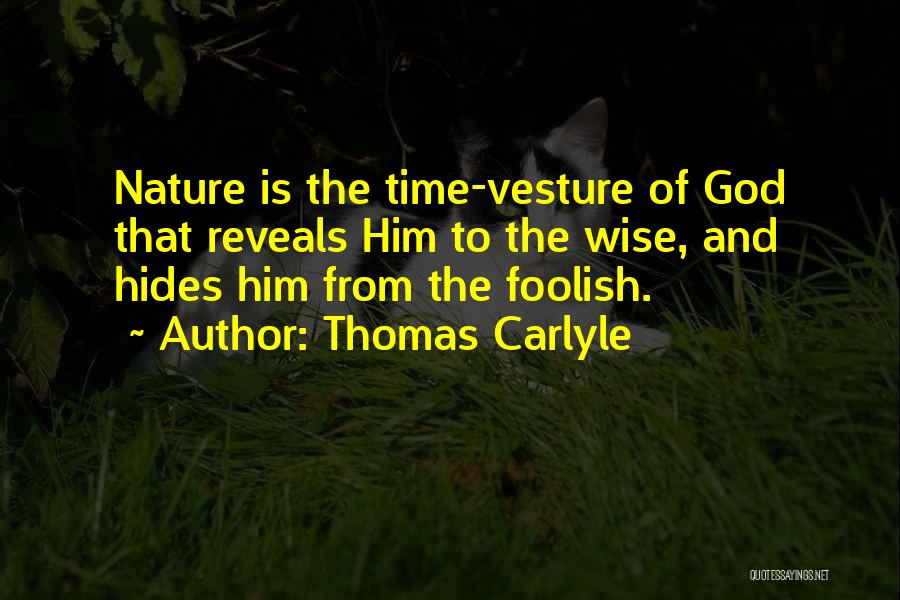 Nature Wise Quotes By Thomas Carlyle