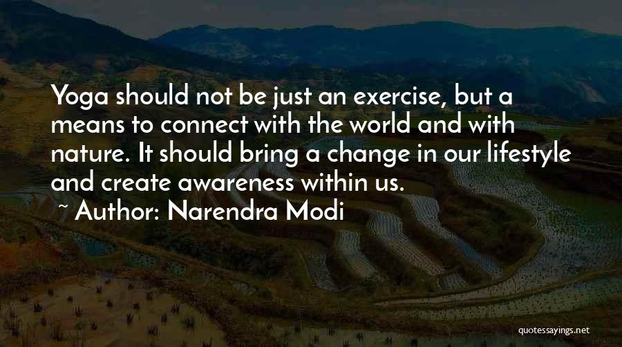 Nature Yoga Quotes By Narendra Modi