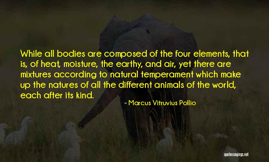 Natures Animals Quotes By Marcus Vitruvius Pollio