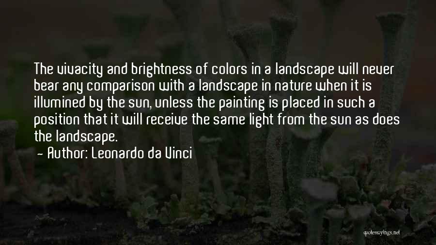 Nature's Colors Quotes By Leonardo Da Vinci