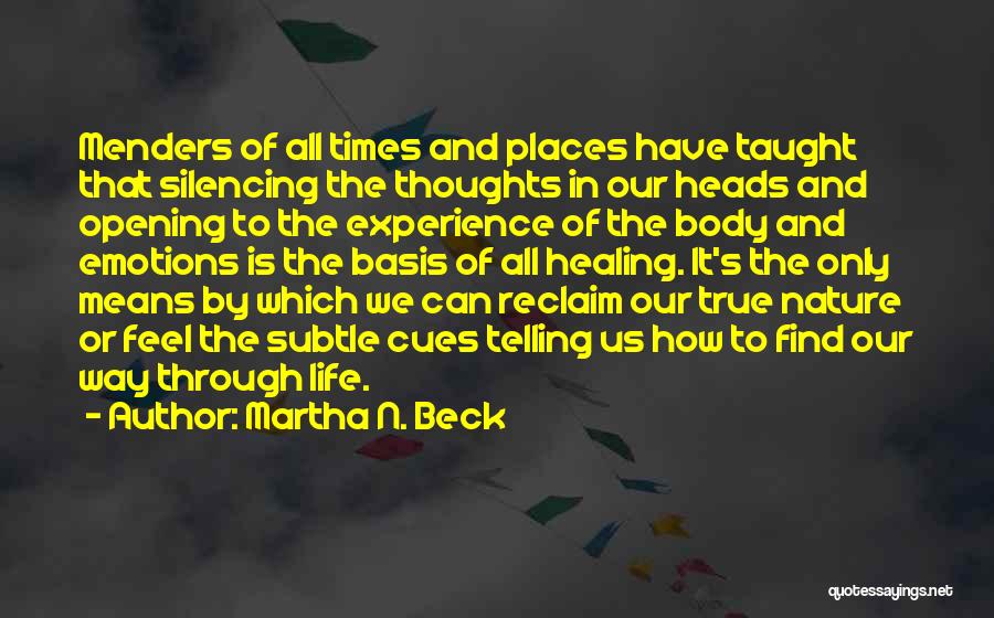 Nature's Healing Quotes By Martha N. Beck