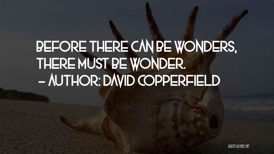 Nature's Wonders Quotes By David Copperfield
