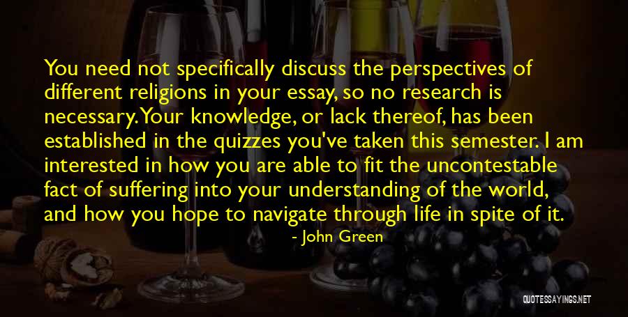 Navigate Through Life Quotes By John Green Navigate Through Life Quotes By John Green