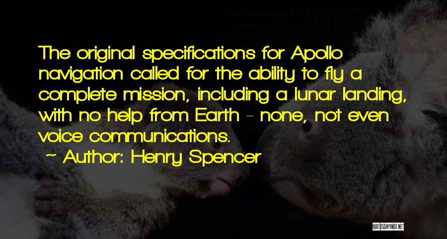 Navigation Quotes By Henry Spencer