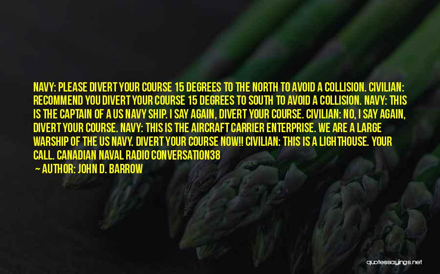 Navy Aircraft Carrier Quotes By John D. Barrow