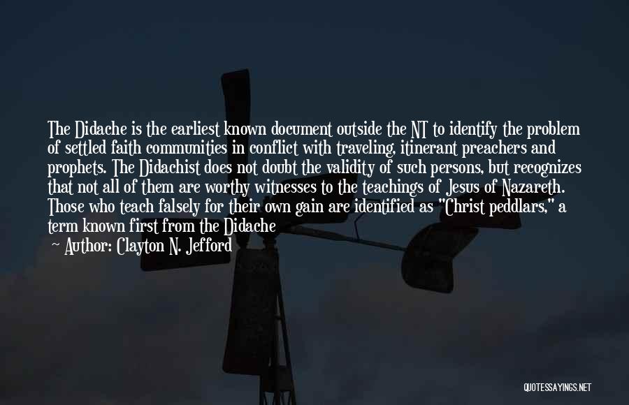 Nazareth Jesus Quotes By Clayton N. Jefford
