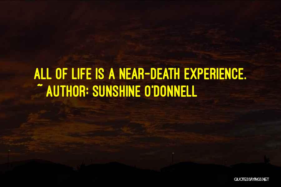 Near Death Experience Quotes By Sunshine O'Donnell