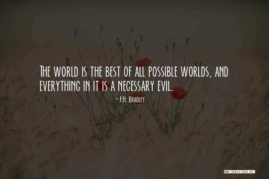 Necessary Evil Quotes By F.H. Bradley