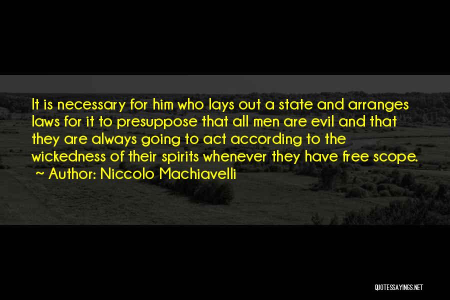 Necessary Evil Quotes By Niccolo Machiavelli