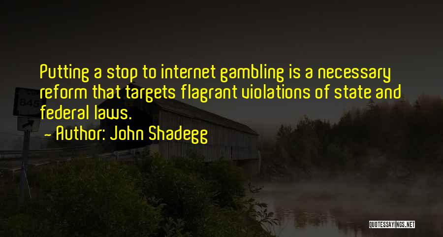 Necessary Targets Quotes By John Shadegg