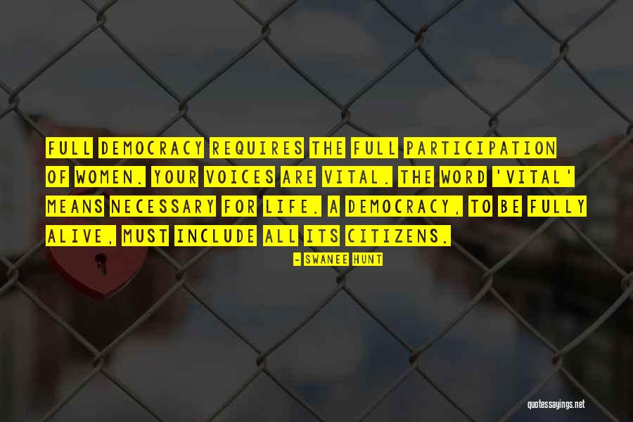 Necessary The Quotes By Swanee Hunt Necessary The Quotes By Swanee Hunt
