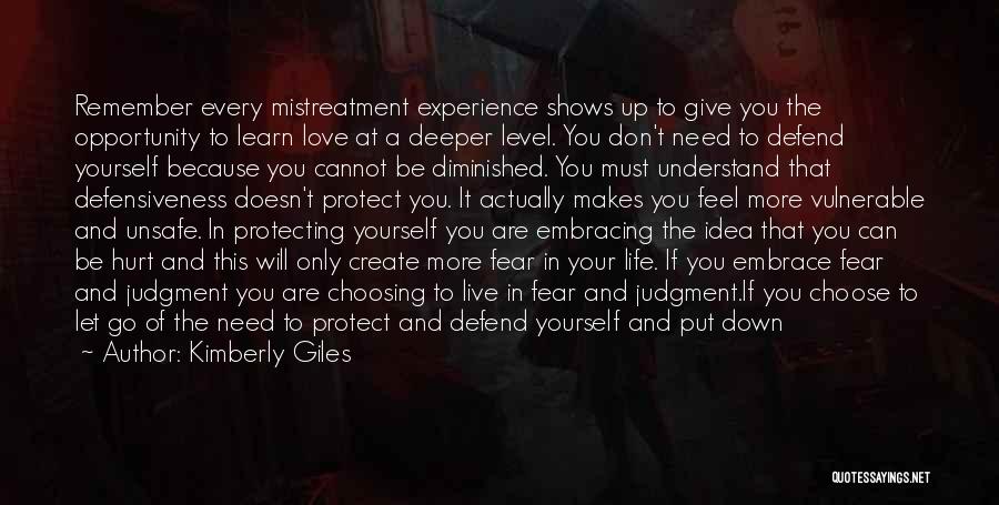 Necessary To Protect Ourselves Quotes By Kimberly Giles