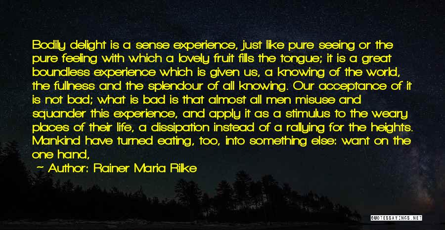Necessities Quotes By Rainer Maria Rilke