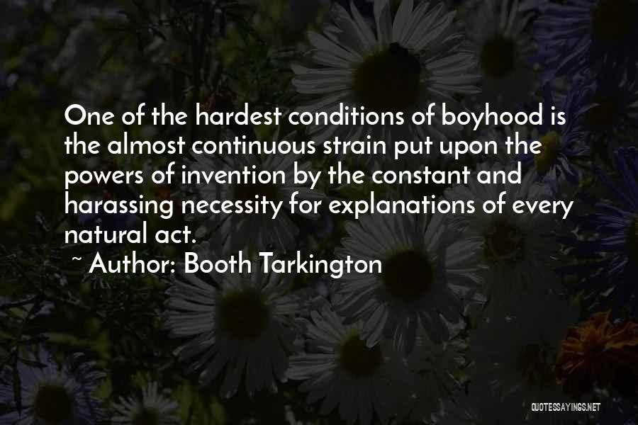 Necessity And Invention Quotes By Booth Tarkington