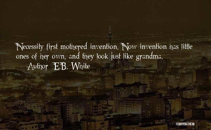 Necessity And Invention Quotes By E.B. White