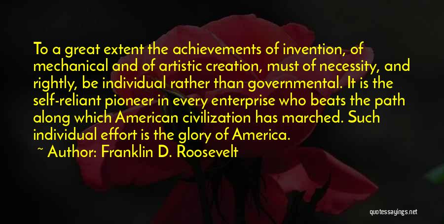 Necessity And Invention Quotes By Franklin D. Roosevelt