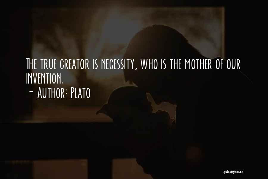 Necessity And Invention Quotes By Plato