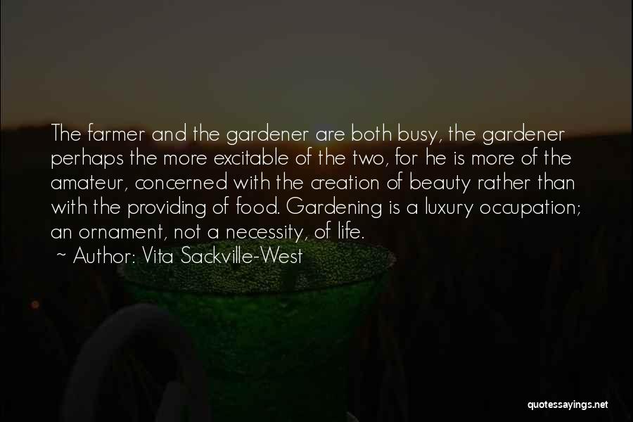 Necessity Of Food Quotes By Vita Sackville-West