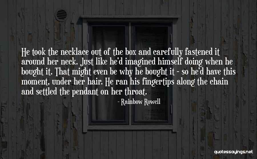 Necklace Pendant With Quotes By Rainbow Rowell Necklace Pendant With Quotes By Rainbow Rowell