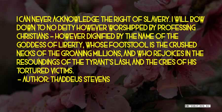 Necks Quotes By Thaddeus Stevens