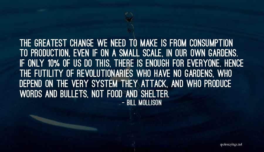 Need Change Quotes By Bill Mollison Need Change Quotes By Bill Mollison