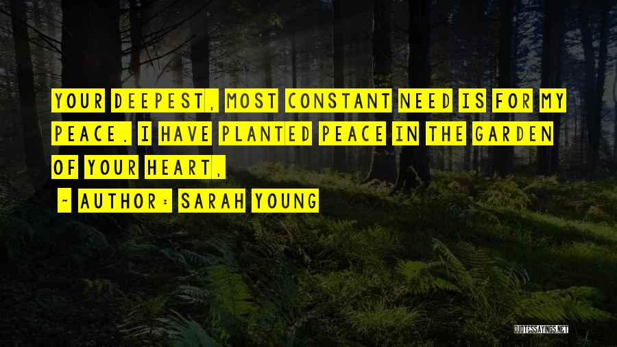 Need For Peace Quotes By Sarah Young