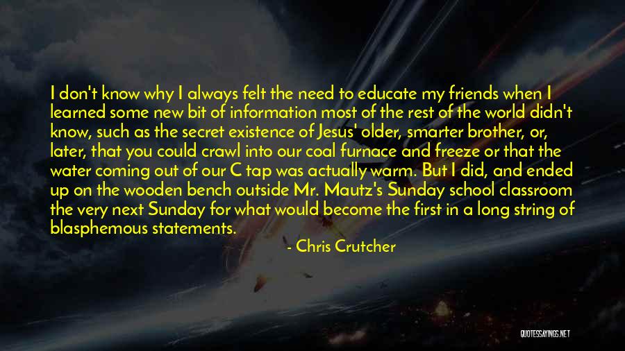 Need For Rest Quotes By Chris Crutcher Need For Rest Quotes By Chris Crutcher
