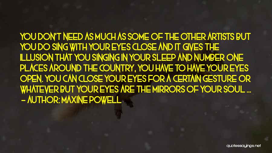Need For Sleep Quotes By Maxine Powell