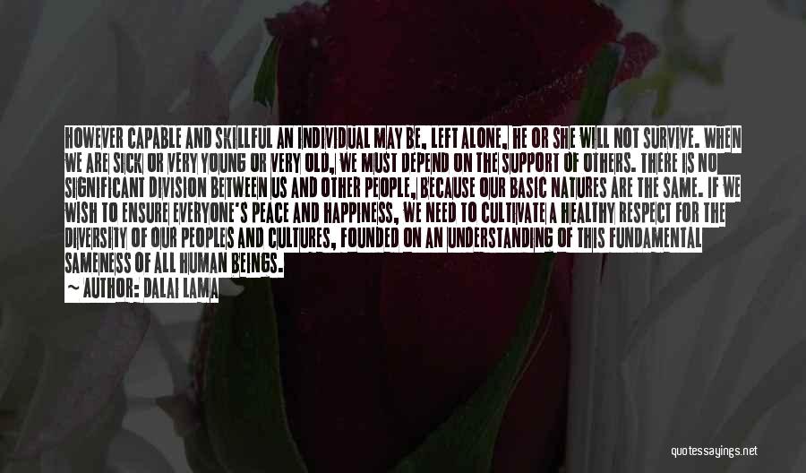 Need For Support Quotes By Dalai Lama Need For Support Quotes By Dalai Lama