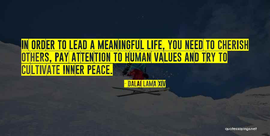 Need Inner Peace Quotes By Dalai Lama XIV