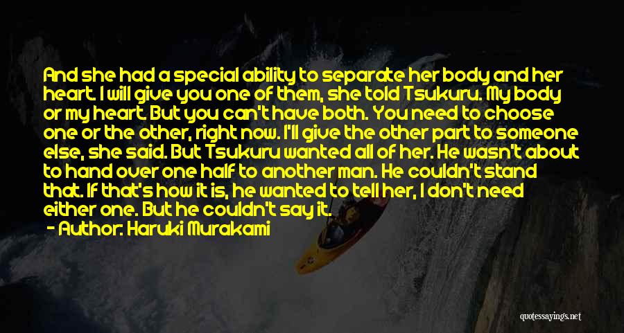 Need Someone Special Quotes By Haruki Murakami