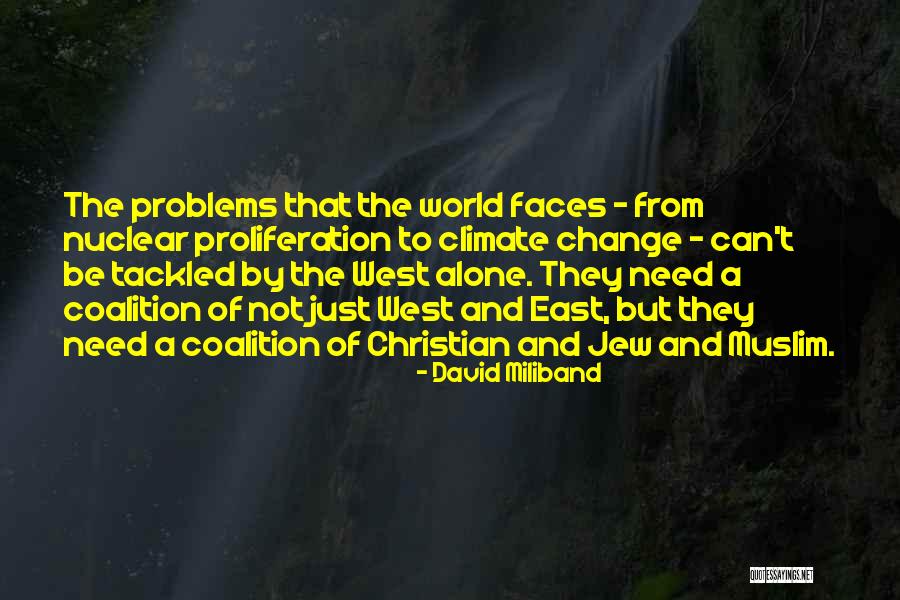 Need To Be Alone Quotes By David Miliband