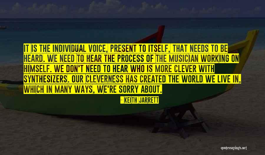 Need To Be Heard Quotes By Keith Jarrett Need To Be Heard Quotes By Keith Jarrett