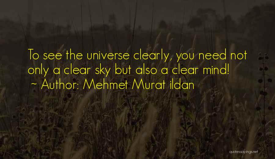 Need To Clear My Mind Quotes By Mehmet Murat Ildan