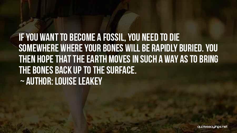 Need To Die Quotes By Louise Leakey