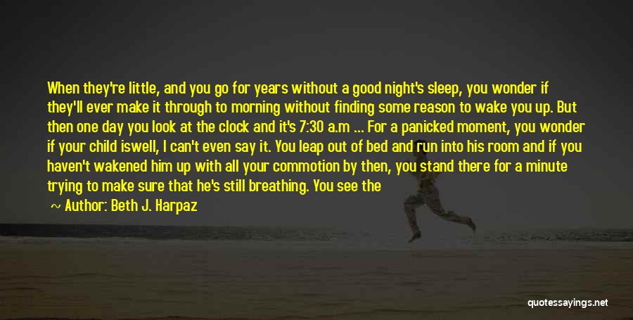 Need To Go To Sleep Quotes By Beth J. Harpaz