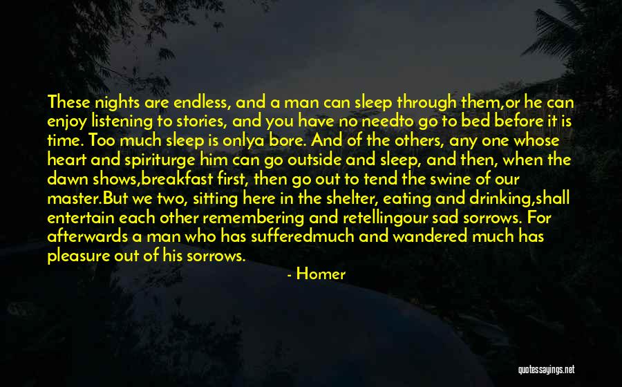 Need To Go To Sleep Quotes By Homer