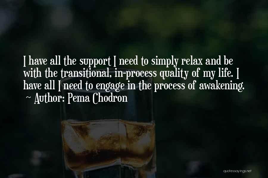 Need To Relax Quotes By Pema Chodron