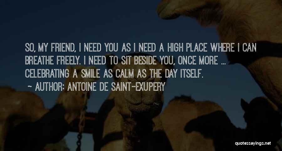 Need You My Friend Quotes By Antoine De Saint-Exupery