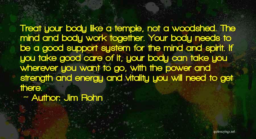 Need Your Support Quotes By Jim Rohn